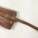 Kunstleder Schrägband - 15 mm - braun